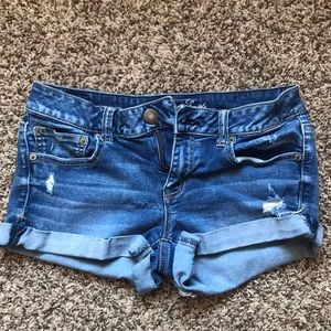 American Eagle distressed shorts